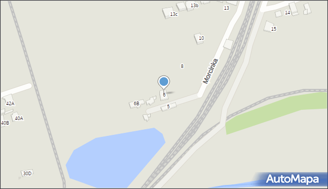 Sosnowiec, Morcinka Gustawa, 6, mapa Sosnowca