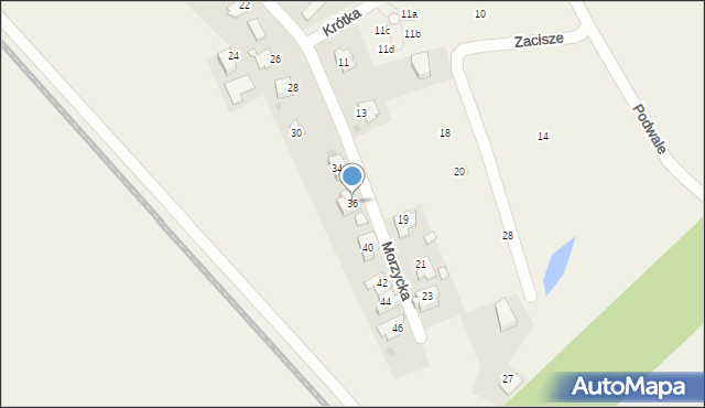 Spytkowice, Morzycka, 36, mapa Spytkowice