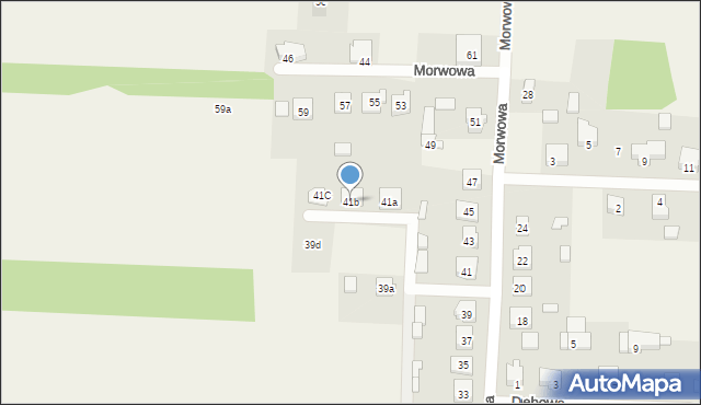 Stare Miasto, Morwowa, 41b, mapa Stare Miasto