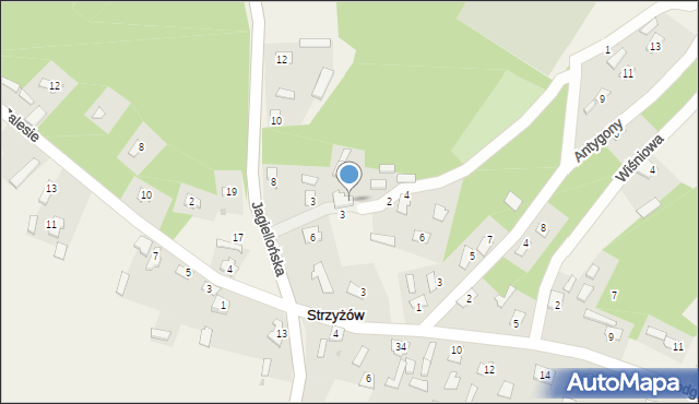 Strzyżów, Monte Cassino, 5, mapa Strzyżów