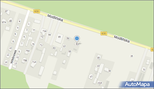 Suchocin, Modlińska, 53, mapa Suchocin