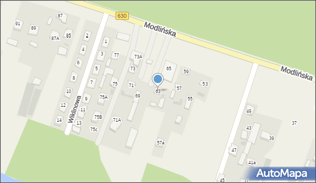 Suchocin, Modlińska, 63, mapa Suchocin