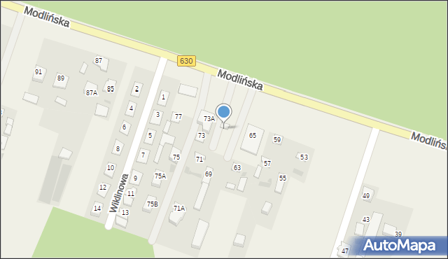 Suchocin, Modlińska, 69, mapa Suchocin