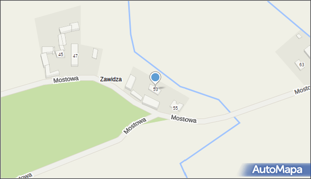 Świeca, Mostowa, 53, mapa Świeca