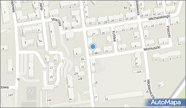 Świętochłowice, Moniuszki Stanisława, 14, mapa Świętochłowice