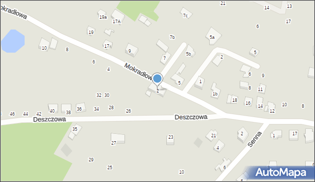 Szczecin, Mokradłowa, 2, mapa Szczecina