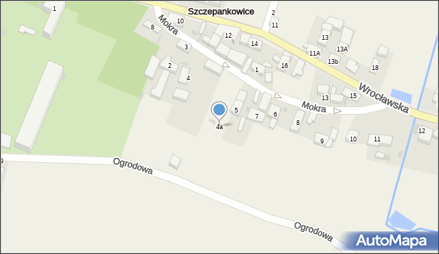 Szczepankowice, Mokra, 4a, mapa Szczepankowice