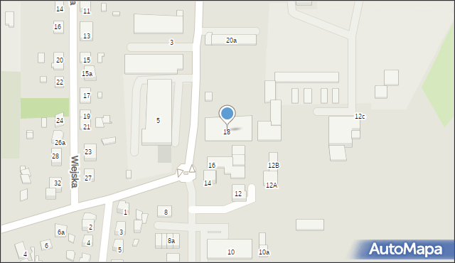 Szczytno, Moniuszki Stanisława, 18, mapa Szczytno