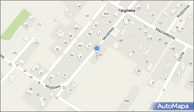 Targówka, Mostowa, 94, mapa Targówka