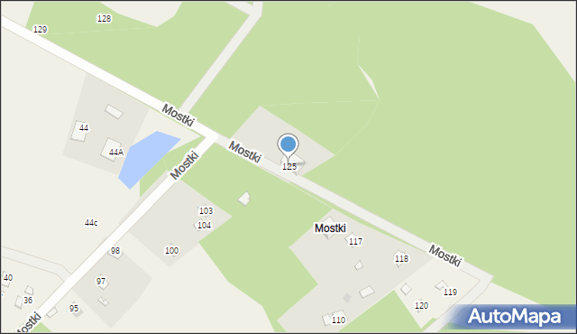 Tarnopol, Mostki, 125, mapa Tarnopol