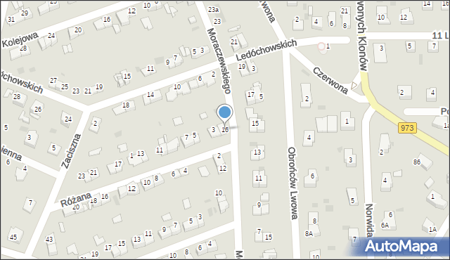 Tarnów, Moraczewskiego Jędrzeja, 16, mapa Tarnów