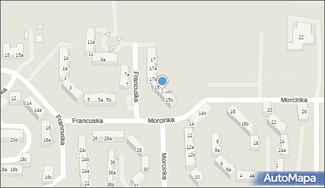 Tarnowskie Góry, Morcinka Gustawa, 15a, mapa Tarnowskie Góry