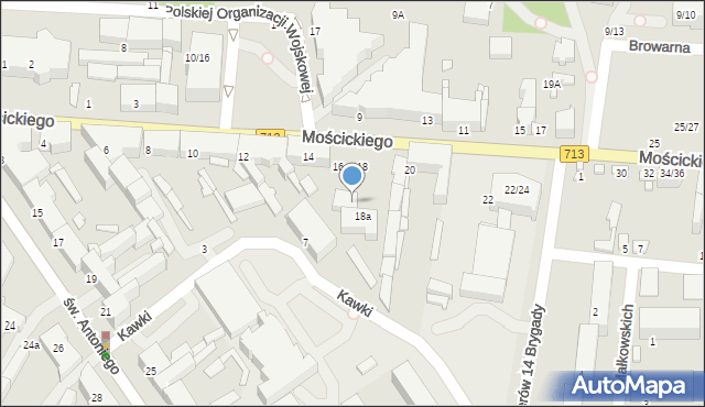 Tomaszów Mazowiecki, Mościckiego Ignacego, prezydenta, 14/18, mapa Tomaszów Mazowiecki