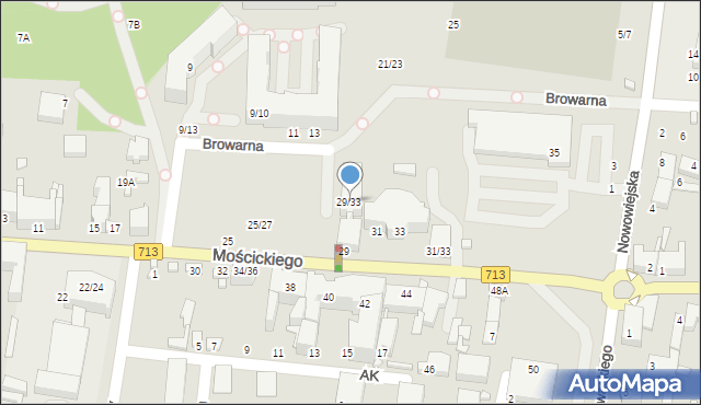Tomaszów Mazowiecki, Mościckiego Ignacego, prezydenta, 29/33, mapa Tomaszów Mazowiecki