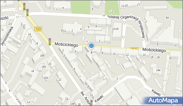 Tomaszów Mazowiecki, Mościckiego Ignacego, prezydenta, 6, mapa Tomaszów Mazowiecki
