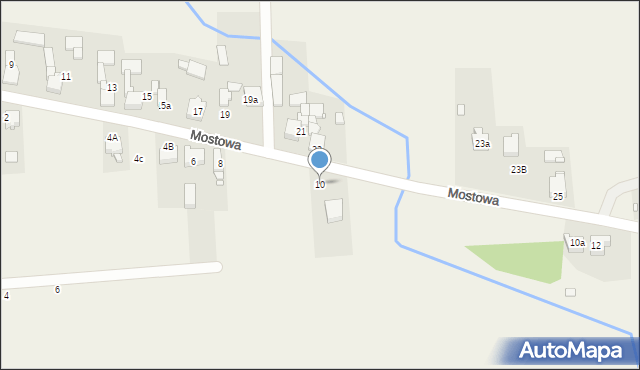 Toporowice, Mostowa, 10, mapa Toporowice