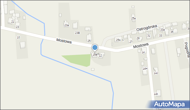 Toporowice, Mostowa, 10a, mapa Toporowice