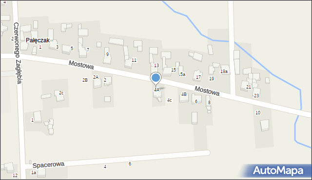 Toporowice, Mostowa, 4A, mapa Toporowice