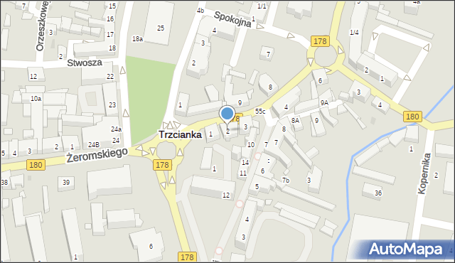 Trzcianka, Mochnackiego Maurycego, 2, mapa Trzcianka