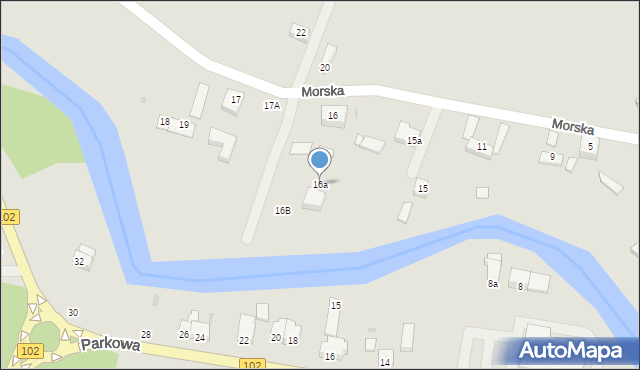 Trzebiatów, Morska, 16a, mapa Trzebiatów