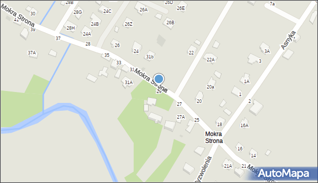 Tyczyn, Mokra Strona, 29, mapa Tyczyn