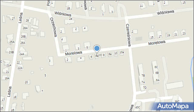 Wągrowiec, Morelowa, 6a, mapa Wągrowiec