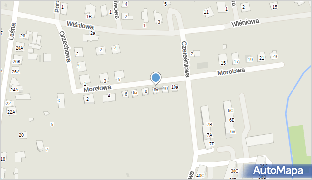 Wągrowiec, Morelowa, 8a, mapa Wągrowiec