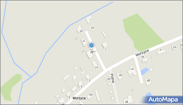 Wałcz, Morzyce, 1B, mapa Wałcz