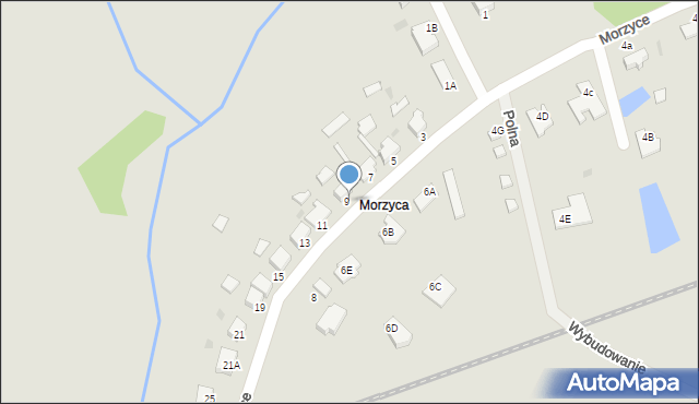 Wałcz, Morzyce, 9, mapa Wałcz