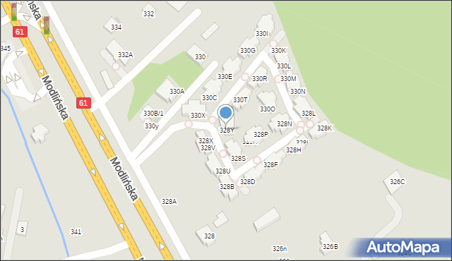 Warszawa, Modlińska, 328Y, mapa Warszawy