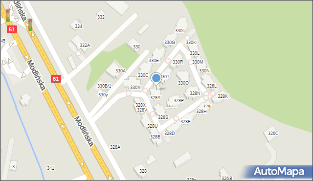 Warszawa, Modlińska, 328Z, mapa Warszawy