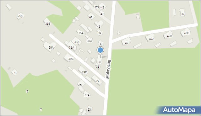 Warszawa, Mokry Ług, 35, mapa Warszawy