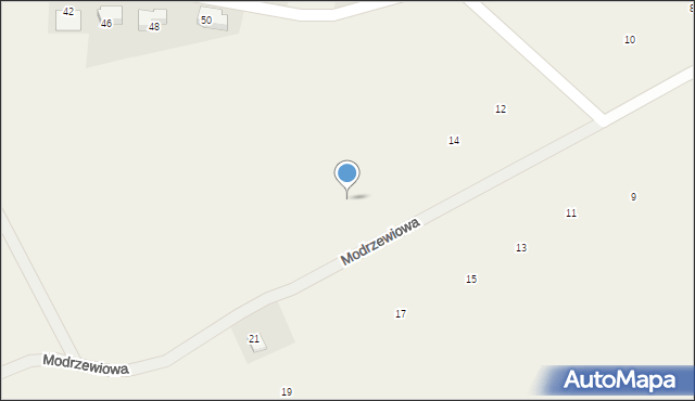 Więckowice, Modrzewiowa, 16, mapa Więckowice