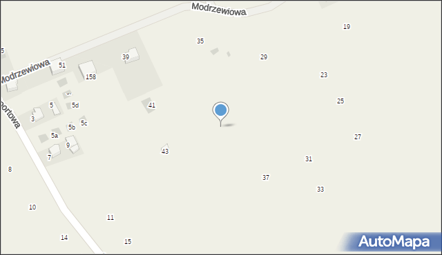 Więckowice, Modrzewiowa, 39, mapa Więckowice