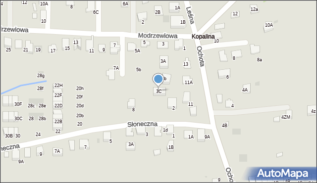 Wieliczka, Modrzewiowa, 3C, mapa Wieliczka