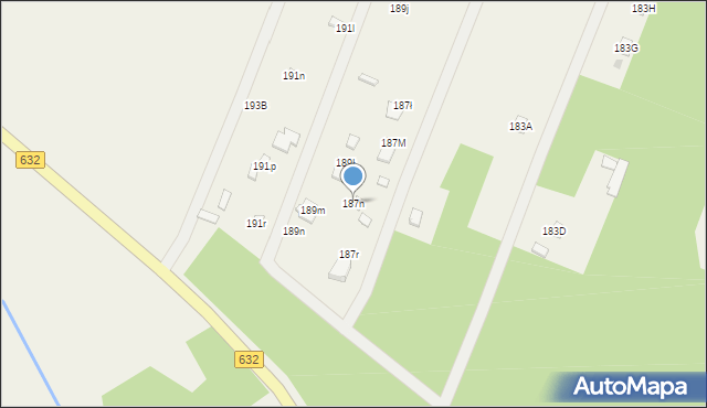 Wieliszew, Modlińska, 187n, mapa Wieliszew