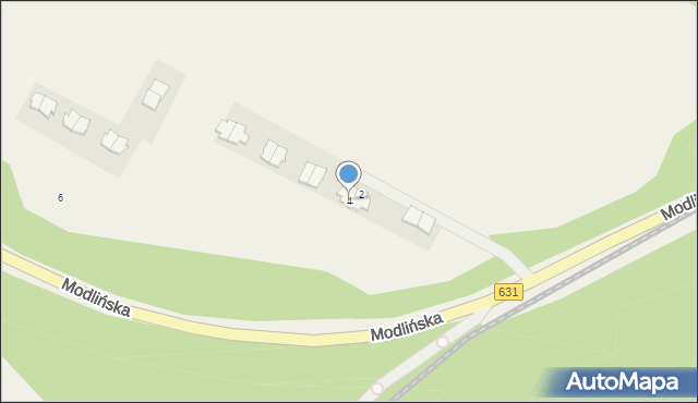 Wieliszew, Modlińska, 4, mapa Wieliszew