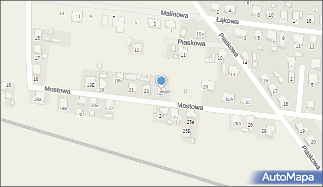 Witaszyce, Mostowa, 27, mapa Witaszyce