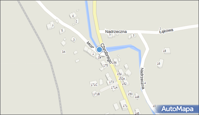 Wojcieszów, Mostowa, 1a, mapa Wojcieszów