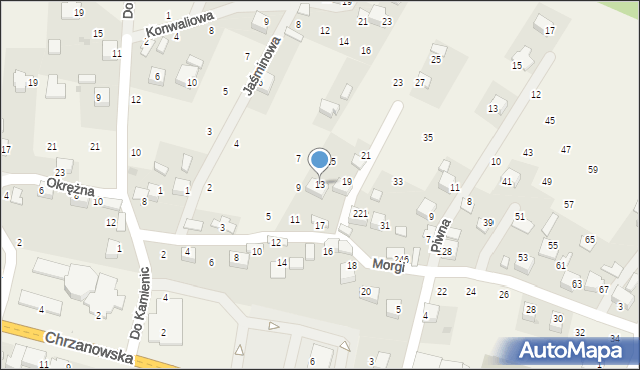 Wola Filipowska, Morgi, 13, mapa Wola Filipowska