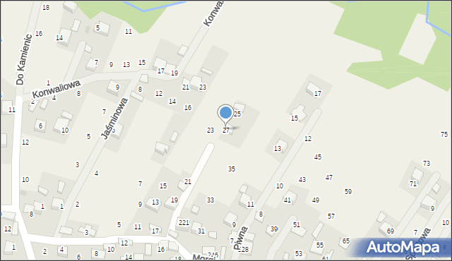 Wola Filipowska, Morgi, 27, mapa Wola Filipowska