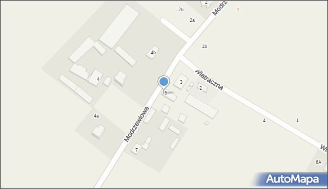Wola Wągrodzka, Modrzewiowa, 5A, mapa Wola Wągrodzka