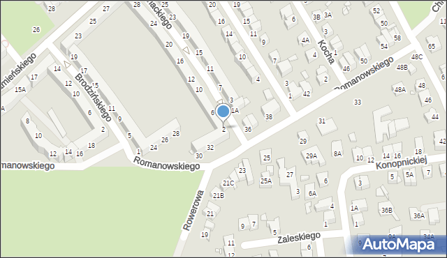 Wrocław, Mochnackiego Maurycego, 2, mapa Wrocławia