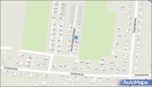 Wrocław, Modrzejewskiego Rudolfa, 27, mapa Wrocławia