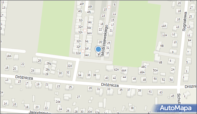 Wrocław, Modrzejewskiego Rudolfa, 44, mapa Wrocławia