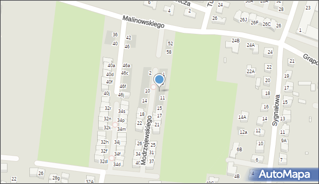 Wrocław, Modrzejewskiego Rudolfa, 9, mapa Wrocławia