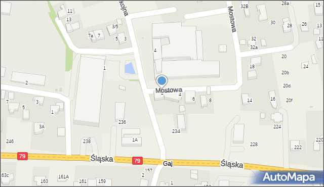 Zabierzów, Mostowa, 2, mapa Zabierzów