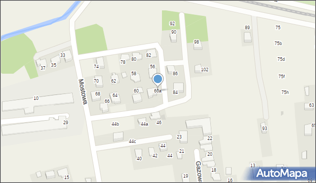 Zabierzów, Mostowa, 60a, mapa Zabierzów