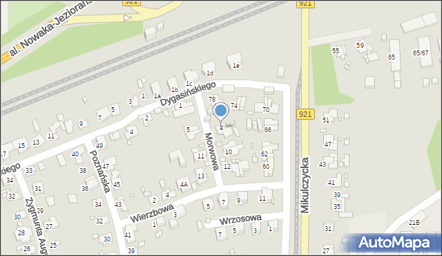 Zabrze, Morwowa, 4, mapa Zabrza