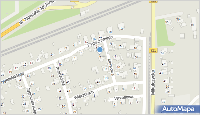 Zabrze, Morwowa, 5, mapa Zabrza